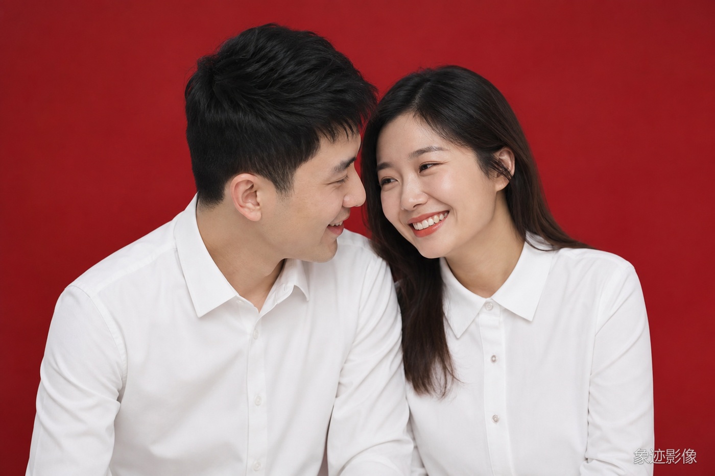 结婚登记照攻略：红底双人照的细节讲究 深圳象迹影像