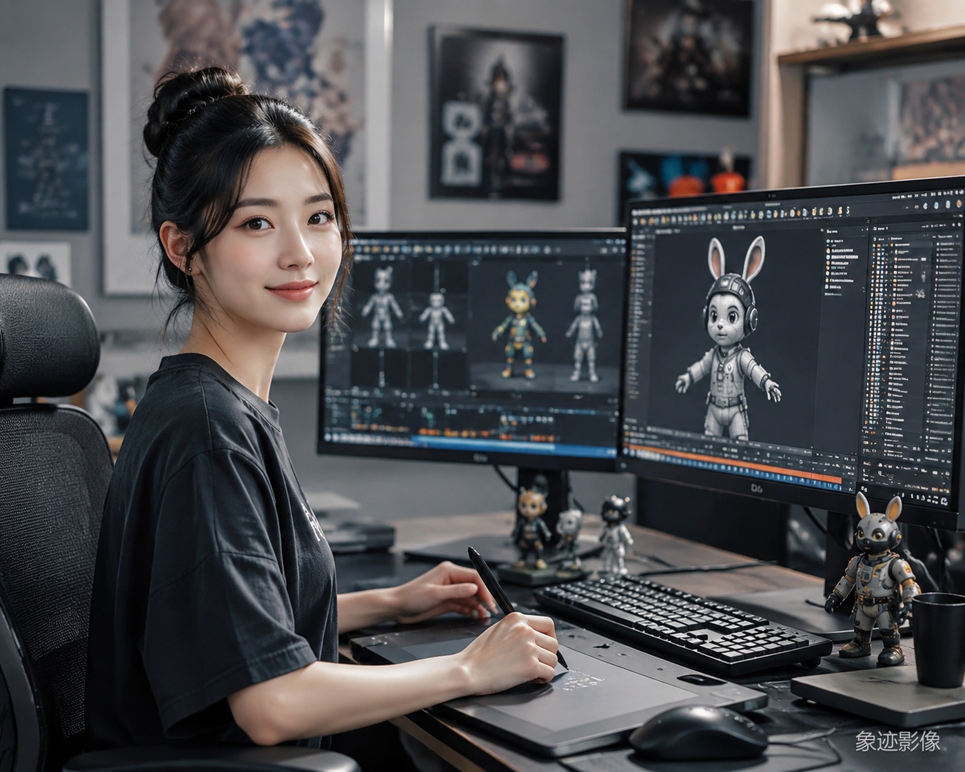 深圳录音师职业形象照 创意媒体 象迹影像