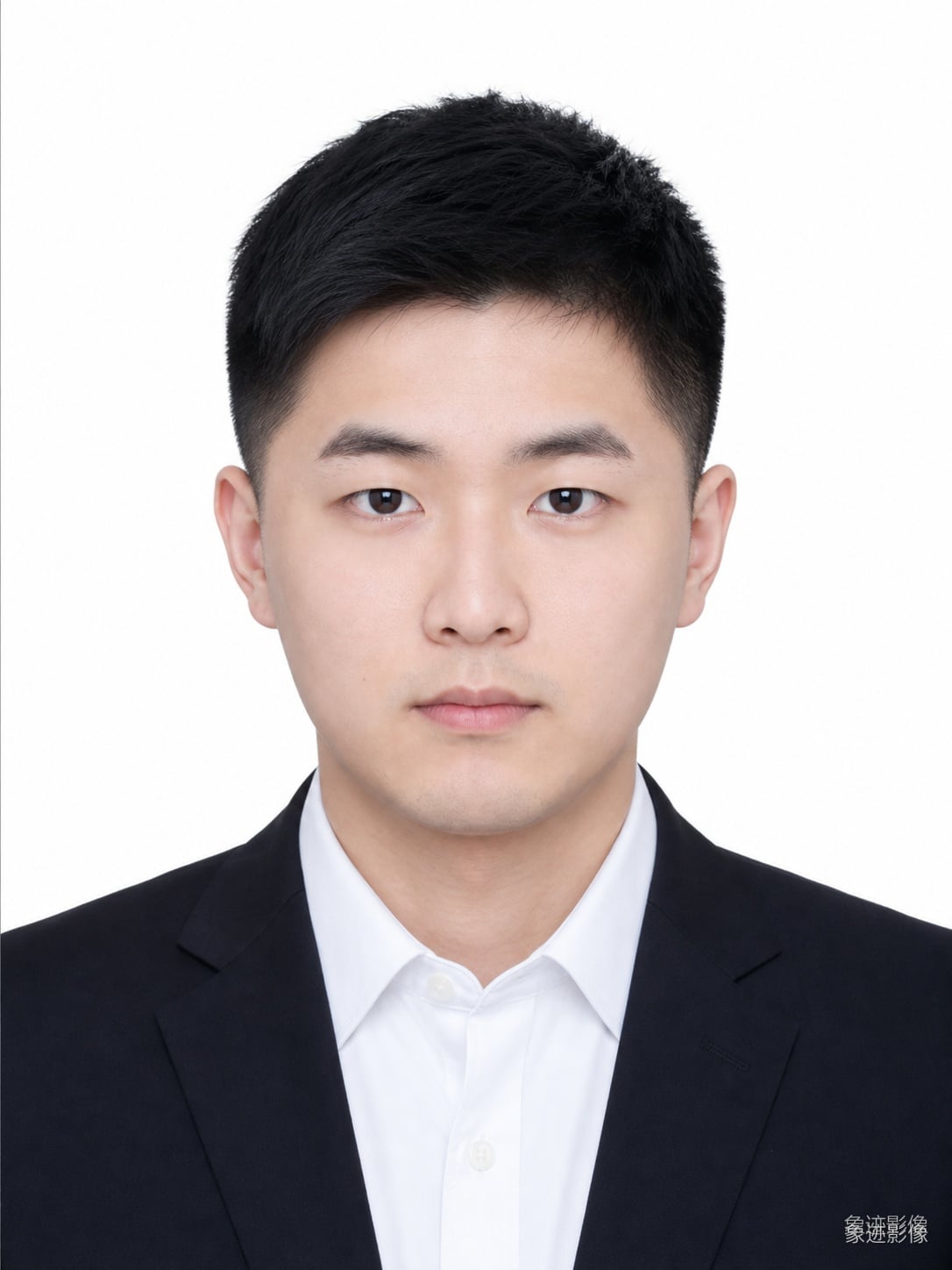深圳白色背景证件照 - 标准白色背景一寸证件照，用于签证和官方文件